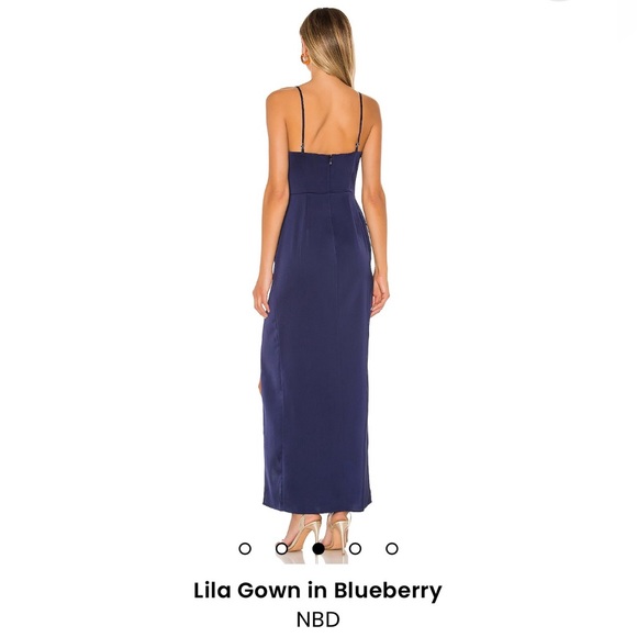NBD Lila Gown in Blueberry. New with tags. - Picture 3 of 6